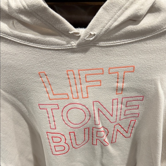 Pure Barre LBT Cream Hoodie with Pink Text - Picture 6 of 6